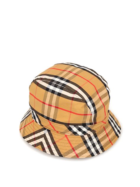 cappello burberry pescatora con fibbia|Cappello da pescatore in misto cotone Check .